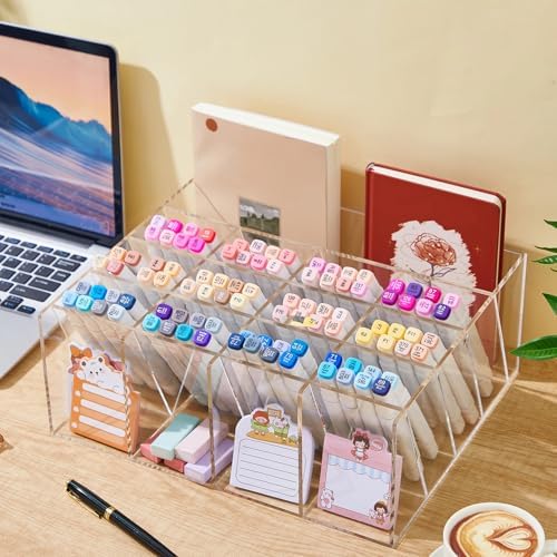 MotiMind Acrylic Pen and Marker Organizer for 200 Markers