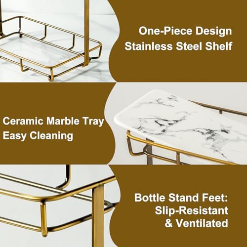 Bathroom Organizer Countertop Perfume Organizer Makeup Organizer Cosmetics Storage Display Rack Vanity Tray Dresser Stai
