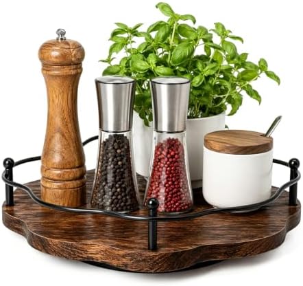 10.6″Lazy Susan Organizer for Cabinet, Spice Rack Turntable