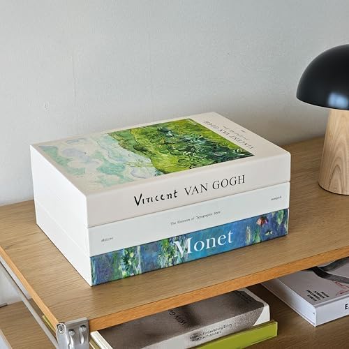 Book Shape Decorative Cable Management Box - Expandable Cable Organizer Box with Magnetic Closure for Home & Office (Gog
