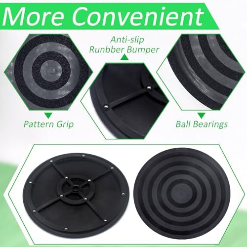 8 inch Turntable Rotating Caster Spinner Non Skid Lazy Susan Heavy Duty 360˚ Rotating Swivel Stand for Model Base/Potted