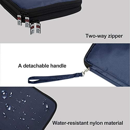 BUBM Double Layer Electronics Organizer, Travel Gadget Bag for Cables, Memory Cards, Flash Hard Drive and More, Fit for 