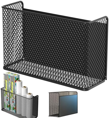 Magnetic Shelf Fridge Basket Bin for Whiteboard Washer Dryer Locker Cabinet