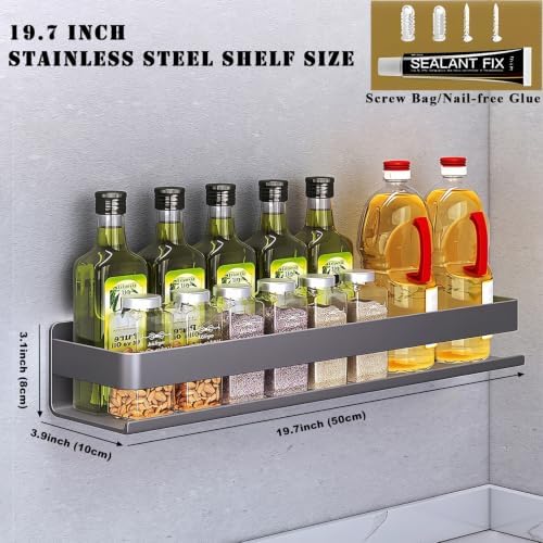 Stainless Steel Detachable Floating Wall Mounted Shelf
