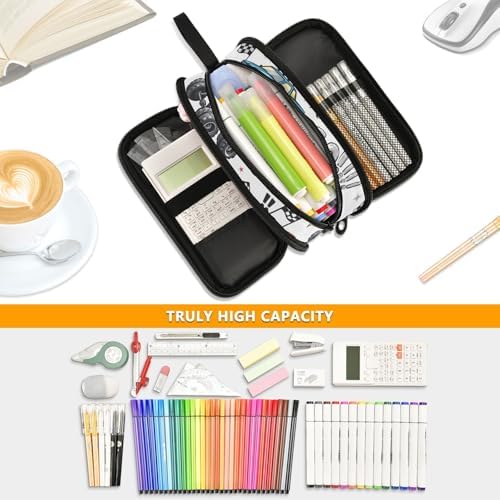 Custom Truck Racing Car Flag Pencil Case Box Boys Girls Personalized Name Large Pencil Pouch Stationery Pen Bag Organizer for Kids Adults School Office