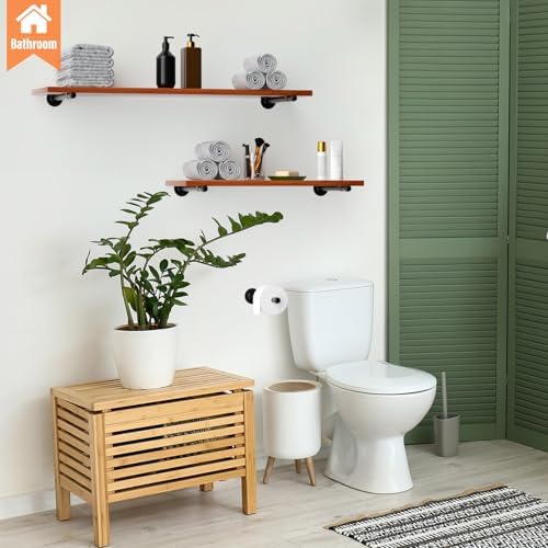 12 Inch Pipe Shelf Brackets 8 Pack Floating Shelf Bracket Support