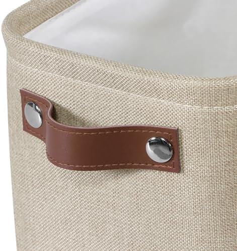 Small Fabric Storage Bins, Mini Storage Cubes, 7.8x6.7x5.9 Inch