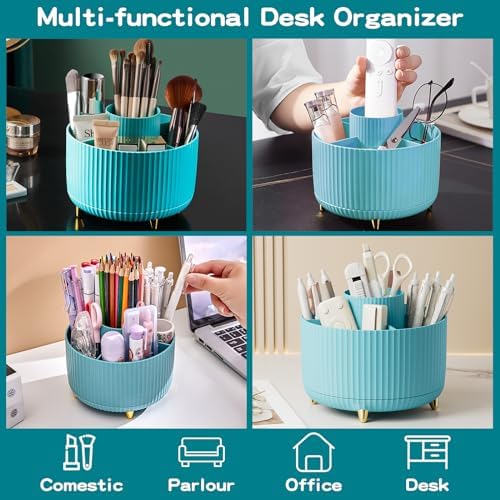 fanado 360° Rotate Makeup Brush Holder Organizer, Makeup Organizers Countertop, Makeup organization and Skincare Storage