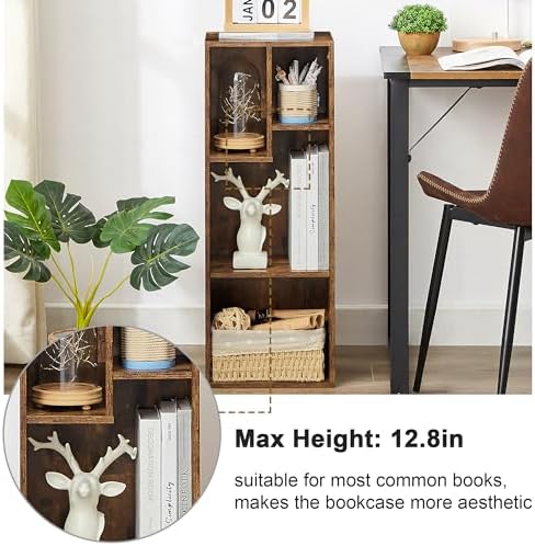 VECELO Cubby Storage Organizer Bookcase, Open Cube Display Shelf Cabinet, Freestanding Multicompartment Bookshelf for De