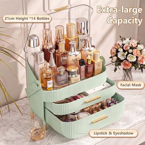 NestOrganix Makeup Organizer Skincare Organizers With Drawers