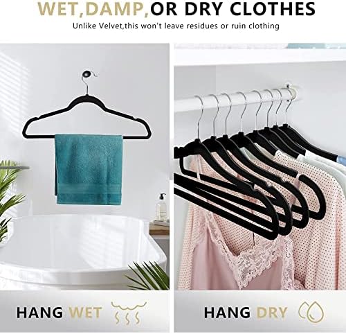 50 Pack Slim Plastic Clothes Hangers Grey