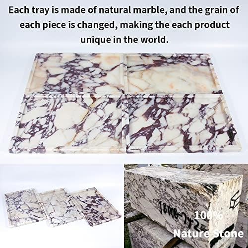 Real Luxurious Natural Marble Vanity Tray Genuine Marble/Stone Storage Tray for Home Decor Bathroom/Kitchen/Vanity/Dress