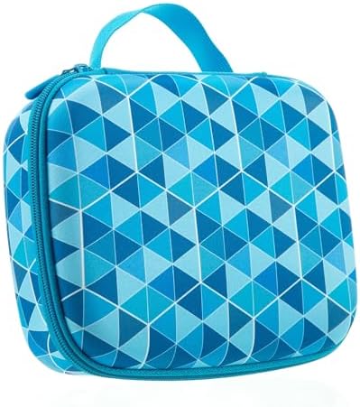 ZIPIT Jumbo Pencil Case, Cute Aesthetic Large Capacity Pencil Box, Blue