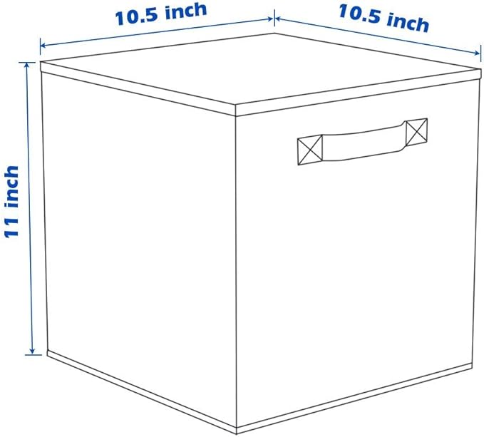 ShellKingdom Storage Bins, Foldable Fabric Storage Cubes And Cloth Storage Organizer Drawer For Closet And Toys Storage, 2 Pack (Green)