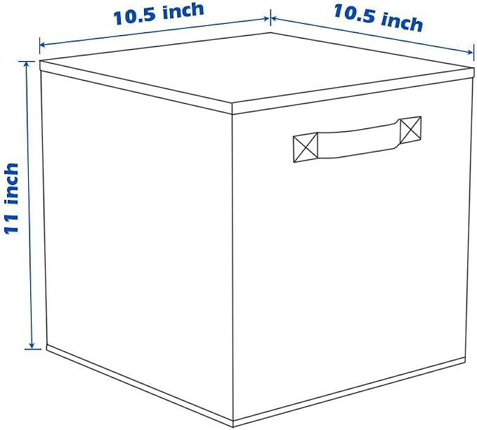 Shellkingdom Storage Bins, Foldable Fabric Storage Cubes And Cloth Storage Organizer Drawer For Closet And Toys Storage,2 Pack（Light Blue）
