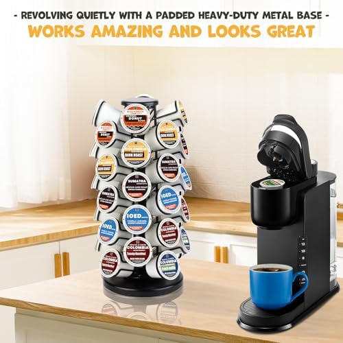 K Cup Holder-Coffee Pods Holder Storage Organizer Stand 40 Pods Capacity