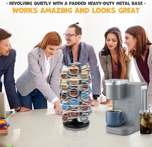 K Cup Holder-Coffee Pods Holder Storage Organizer Stand 40 Pods Capacity