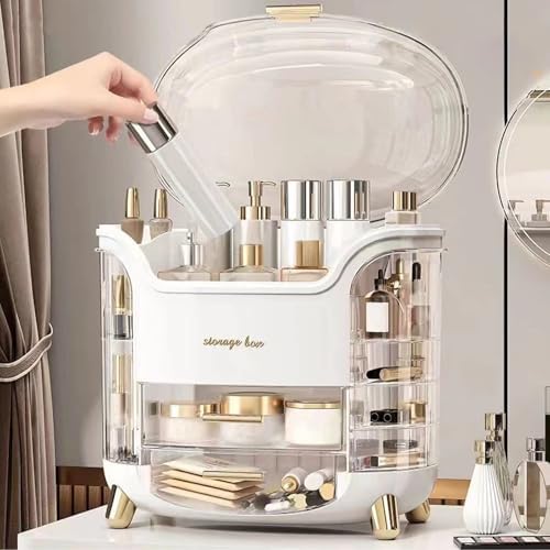Omeily Makeup Organizer Countertop Vanity Cosmetic Skincares Organizer