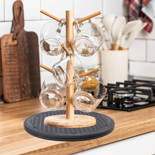 6 Pack 12 Inch Lazy Susan Turntable, Heavy Duty Lazy Susan Turntable Organizer, Premium 12 Inch Rotating Swivel Stand fo