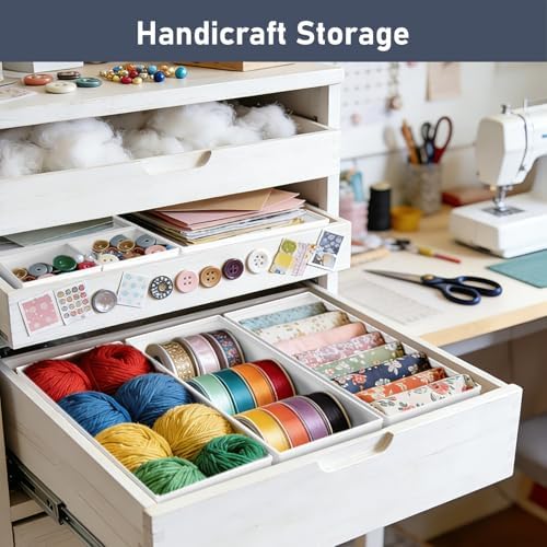 DIMJ Drawer Organizer Clothes - 30 Pack Baby Dresser Organizer for Nursery Closet Organization, Fabric Drawer Organizer Bins for Underwears Socks Bras, Foldable Storage Dividers for Bedroom