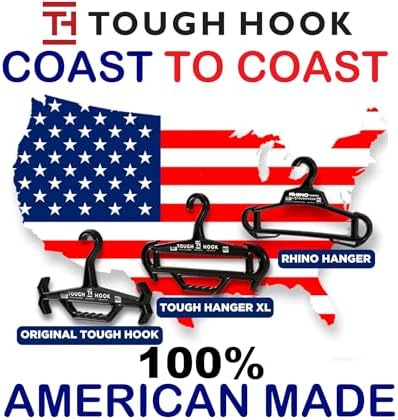 Tough Hook Original Heavy Duty Hanger, USA-Made, Police & Scuba, 1 Foliage