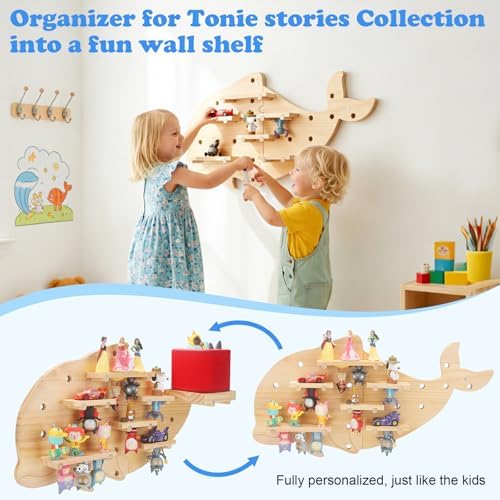 Inspired by Montessori Display Shelf for Toniebox 2/1 Tonies Figures