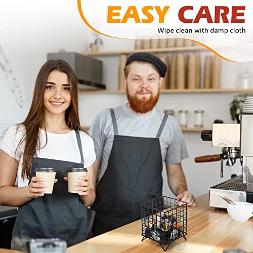 Zubebe 4 Pcs Coffee Pod Holder Large Capacity Coffee Pod Basket Wire Organizer Capsule Cages Metal Storage Capsule Baske
