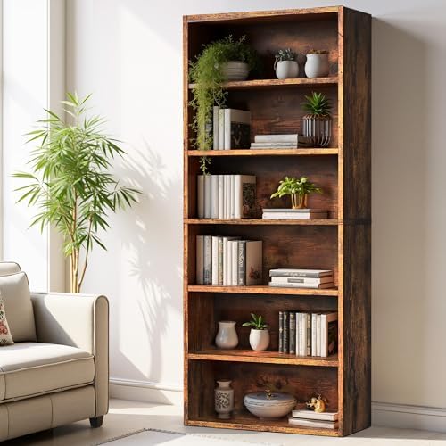 Sweetcrispy Tall Bookshelf, Book Shelf, Storage Organizer