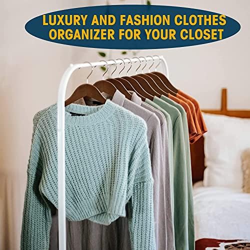 Lotus Wooden Hangers, Solid Wood Shirt Hangers,Dress Coat Jacket Clothes Hangers,with Extra Smooth Finish, 360 Degree Sw