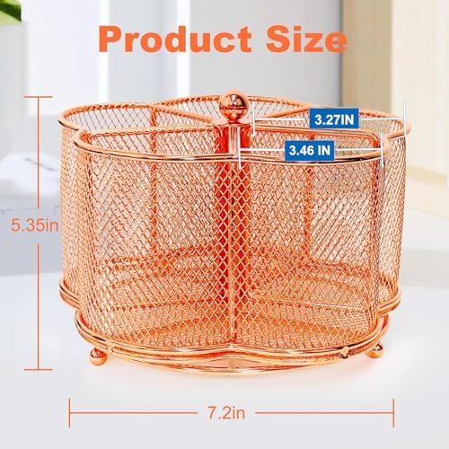 Pen Holder for Desk,360 Degree Rotating Pencil Holder Organizer