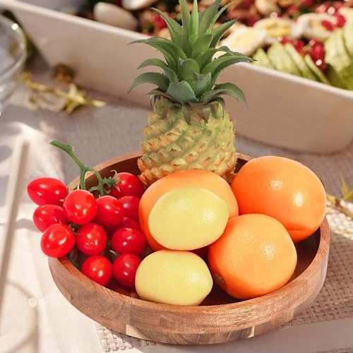 10" Acacia Wood Lazy Susan Organizer for Cabinet,Lazy Susan for Countertop