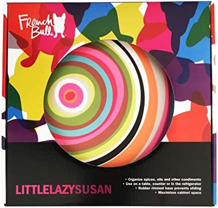 French Bull Lazy Susan Large Melamine Rotating Dinnerware Platter Turntable Table, Serving, Party, Kitchen, Organizing, 