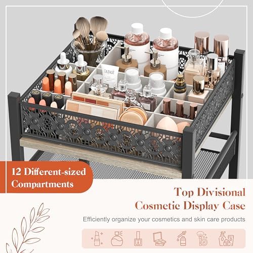 Makeup Organizer, Large Skincare Organizers, Make Up Organizers for Vanity, Makeup Storage Cosmetic Organizer with Drawe