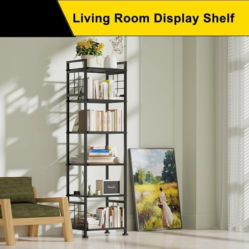GIOTORENT 6-Wire Standing Storage Shelf for Bathroom Organizers and Storage & Laundry Room Organization, Metal Shelving 