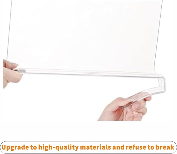 Clear Acrylic Shelf Dividers for Closet Organization - 4 Pack Closet Shelf Divider for Sweatshirt,Towel,Bag,Purse,Clothing,Sweater Organizer,Plastic Dividers and Separators for Shelves and Bedroom