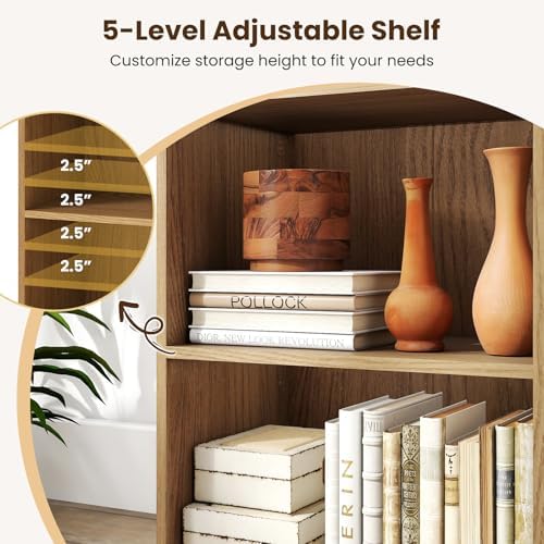 GIANTEX 2-Cube Bookshelf, 2-Layer Storage Shelf Bookcase Set of 2