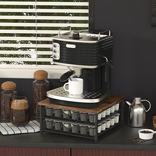Coffee Pod Holder for Counter, Coffee Pod Drawer for K Cup Storage Drawer Holder, 72 Capacity Pods Storage Organizer Cup