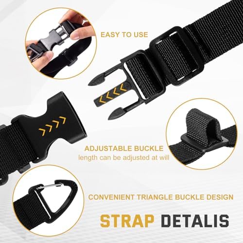 30 Pack Adjustable Extension Cord Holder Straps,Black