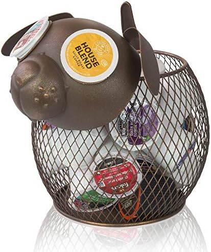 Made Easy Kit Coffee Pod Organizer - Home Coffee Bar Functional Décor - Café Station Countertop Storage Accessories (Dog