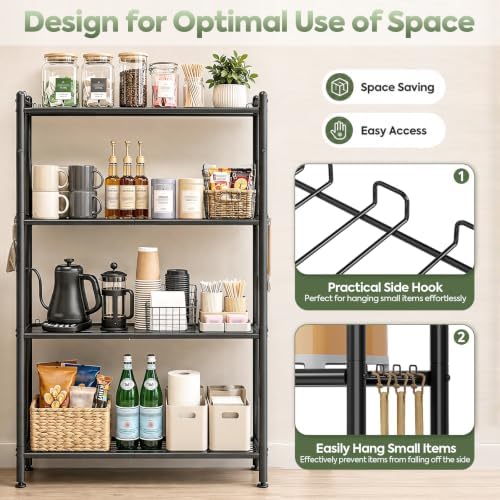 Metal Wire Storage Shelves, Kitchen Pantry Closet Storage Organizer