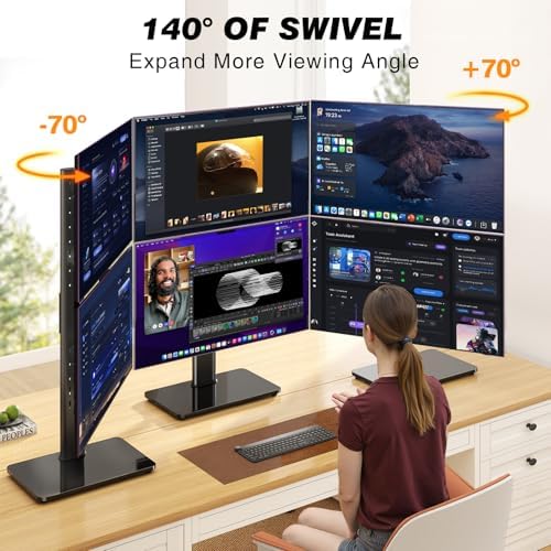 Dual Monitor Stand VESA Mount for 13-38 Inch Screens up to 44lbs