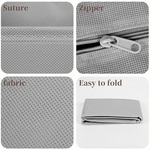 Drawer Organizer Clothes, 16 Pack Dresser Organizer Bins, Foldable Closet Organizers and Storage Fabric Dresser Bins, Shallow Drawer Dividers for Clothing, Underwears, Socks, Tie
