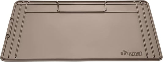 WeatherTech SinkMat – Waterproof Under Sink Liner Mat for Kitchen Bathroom – 34” x 22” Inches - Durable, Flexible Tray – Home undersink Organizer Must Haves, Tan