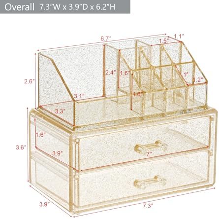 Ikee Design Acrylic Clear Makeup Cosmetics Lip Gloss Organizer