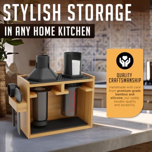 Organizer for AeroPress, Coffee Caddy Stand & Accessory Holder - Original