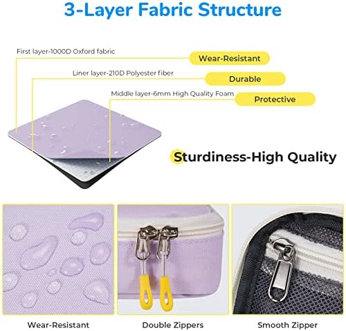 ECHSRT Large Pencil Case, Aesthetic Pen Pouch with Big Capacity, Minimalist Portable Stationery Bag with Handle for Office Organizer Aesthetic Pencil Cases