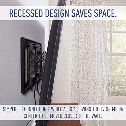 Legrand - On-Q in-Wall TV Cable Management Kit, Recessed Power & Low Voltage Bridge for TVs, UL Listed DIY Wire Hider So