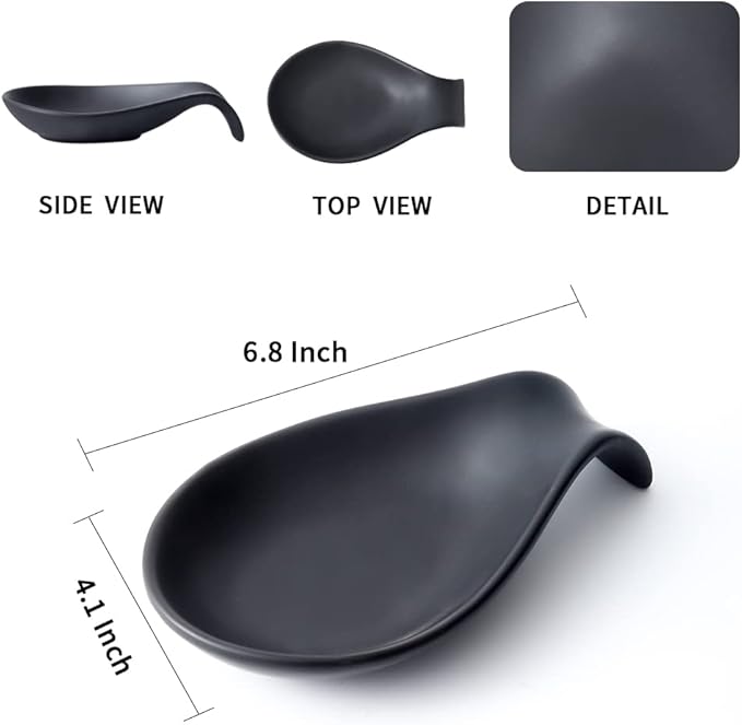 Nihow Pot Lid Holder and Spoon Rest for Kitchen Counter/Stove Top | Catch Water & Oil Drips,Stable & Secure,Heat Resistant,Easy to Clean & Dishwasher Safe,Space-Saving,Multi-Purpose Holder