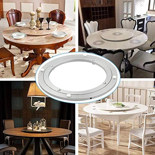 Aluminum Heavy Duty Lazy Susan Rotating Turntable Bearing Swivel Plate Hardware for Dining-Table (20 inch (14mm))
