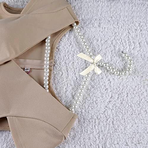 Adorila Pearl Hangers 16in for Wedding Dress Bridal Gown, 5-Pack